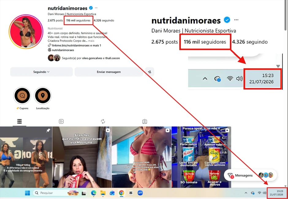 Evolução atualizada do case de crescimento orgânico